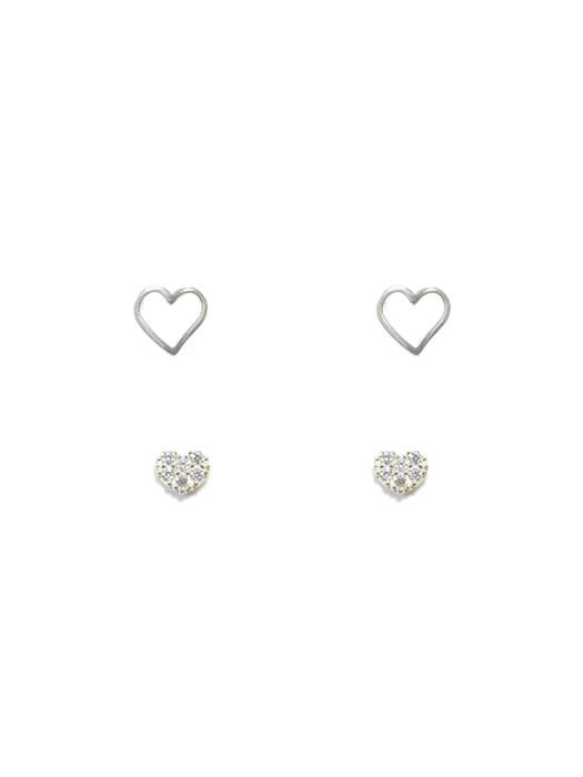 [2SET] CL129 With Love Heart Earring Set