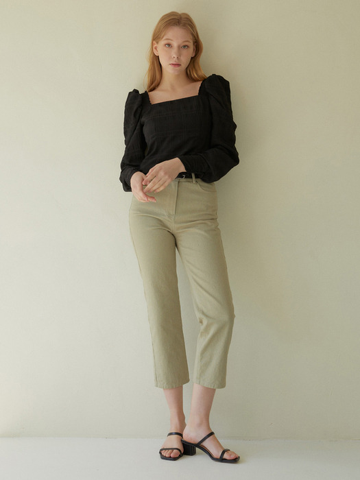  Basic Cotton Pants [Khaki]