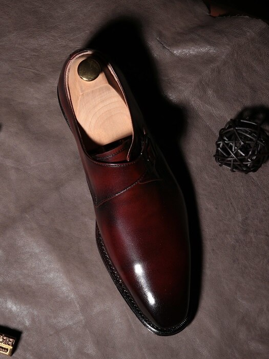 Single Monk-strap Goodyear-Welt Wine#7000