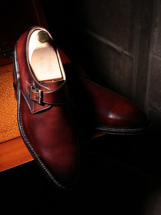 Single Monk-strap Goodyear-Welt Wine#7000