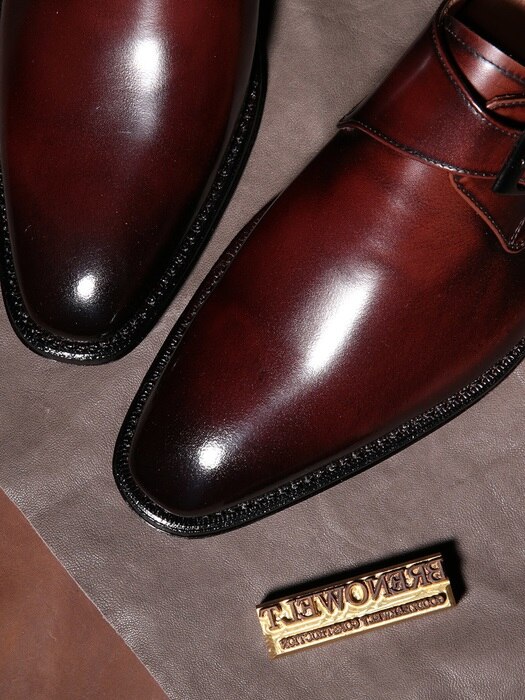 Single Monk-strap Goodyear-Welt Wine#7000