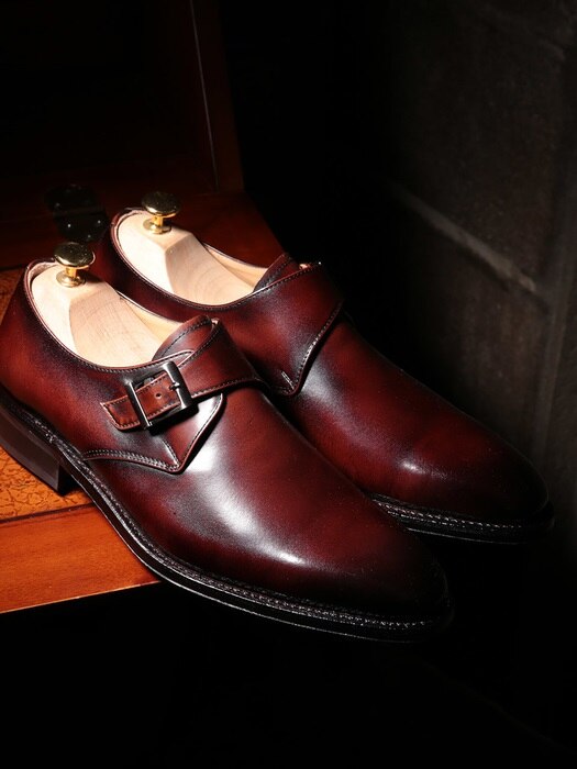 Single Monk-strap Goodyear-Welt Wine#7000