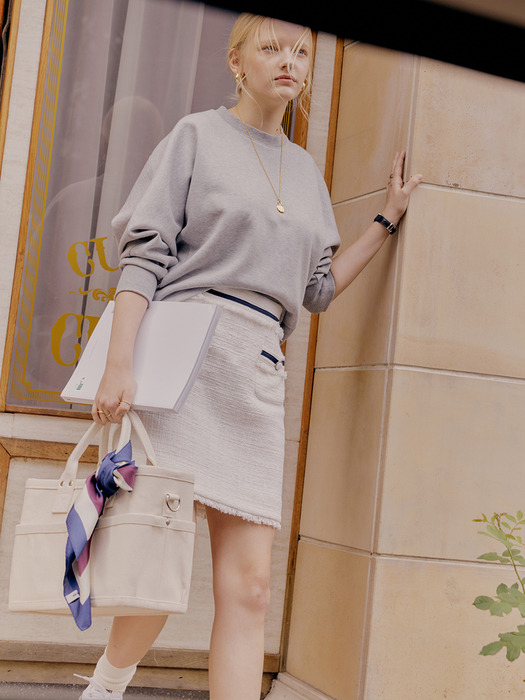 [Premium] Tweed Mini Skirt
