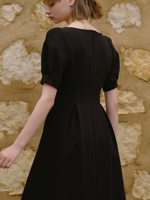 Rose Vine Dress Long (Black)