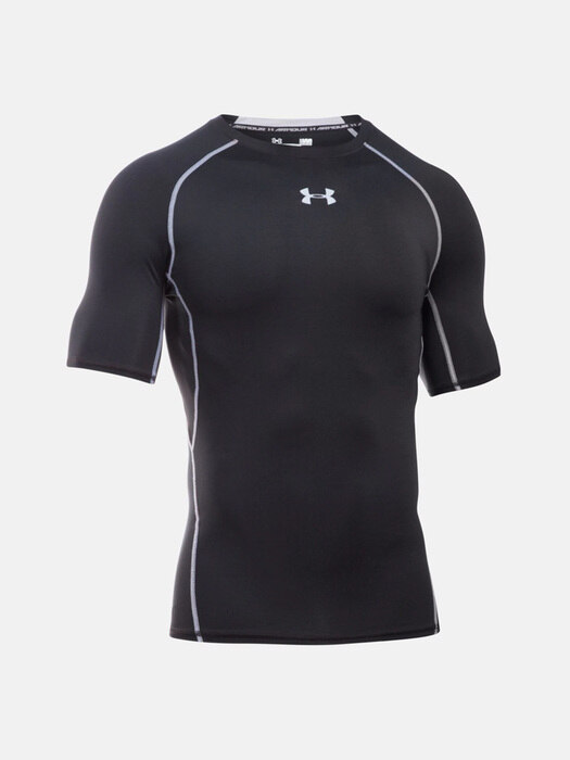 UA HeatGear® 아머 반팔 컴프레션 셔츠 BLACK