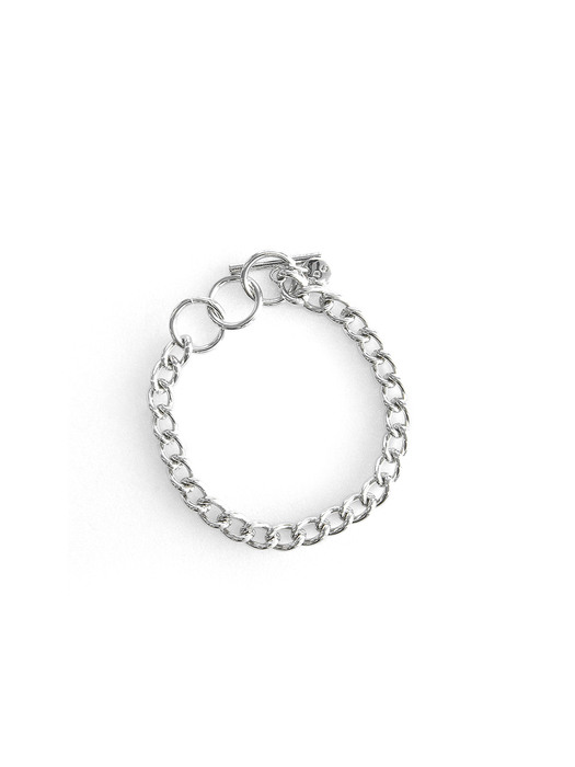 bold chain bracelet silver