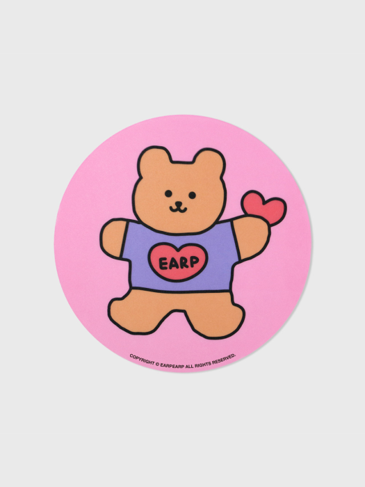 pink Bear heart(마우스패드)