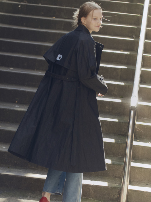 SAMGAKJI Trench coat (Black jean)