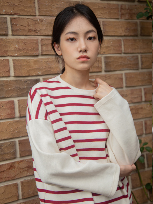 Striped T-shirt_red