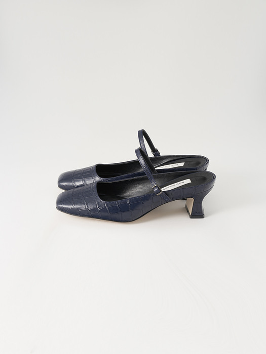 넬라 뮬 - 5cm navy wani