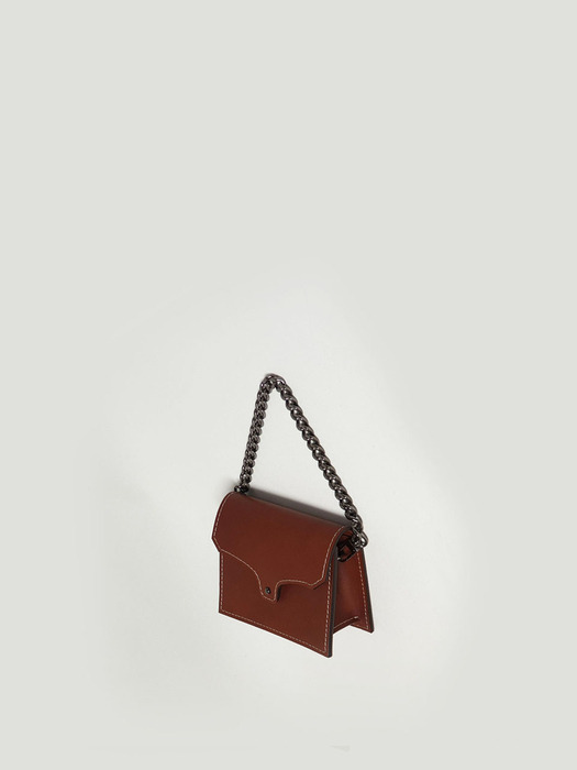 Leather Mini Bag  M / Brown