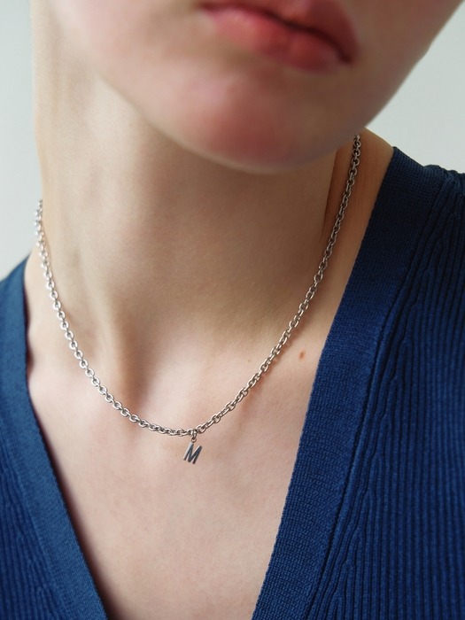 [Surgical] Mini Initial Necklace