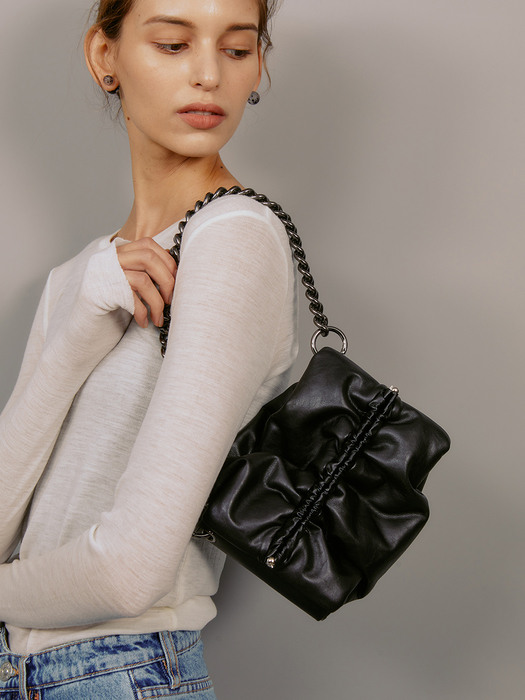 번백 Bun bag S lambskin - black 10도