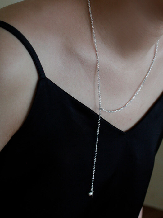 Y cross chain necklace