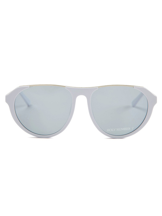 [SUNGLASSES] SAMARIA_WHITE FRAME BLACK LENS