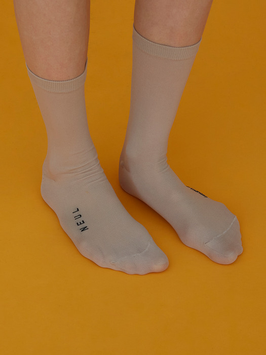 [리퍼브] HATE MONDAY X NEUL_Colorful Summer Socks_Beige