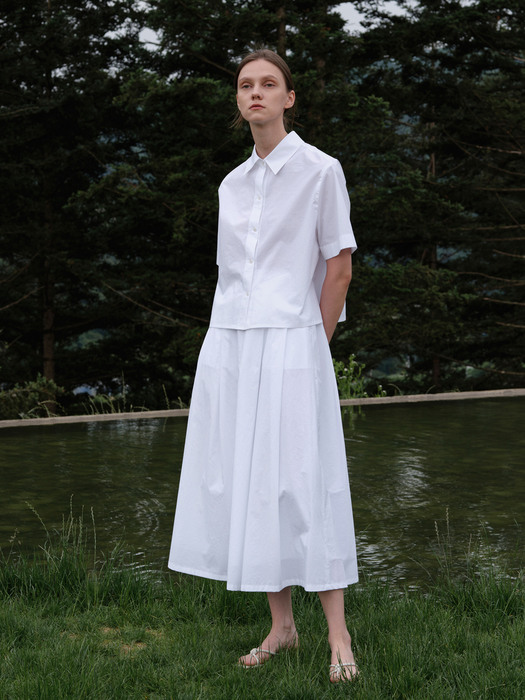 cotton skirt (white)