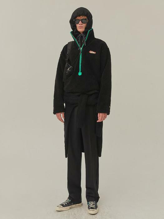 ADERERROR아더에러]Callcid shearling anorak jacket Noir