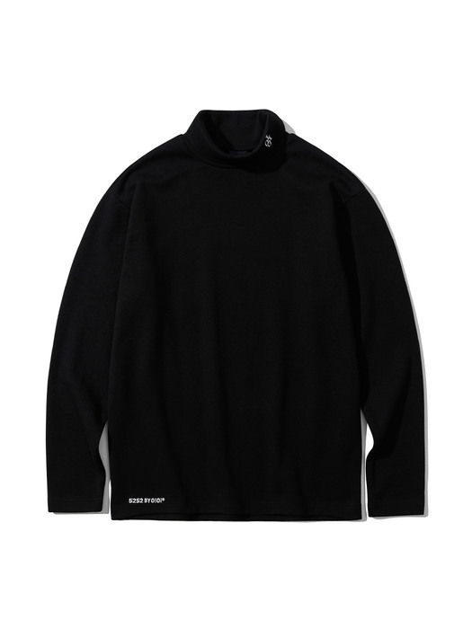 TURTLENECK JERSEY LONG SLEEVE T-SHIRTS [BLACK]