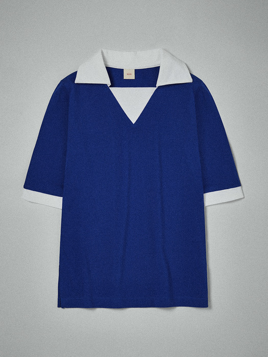 Piquet Shirt in Blue