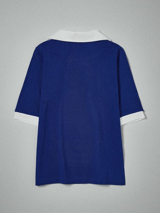 Piquet Shirt in Blue