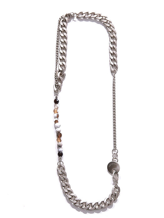  STONE metal mix necklace(OA303)