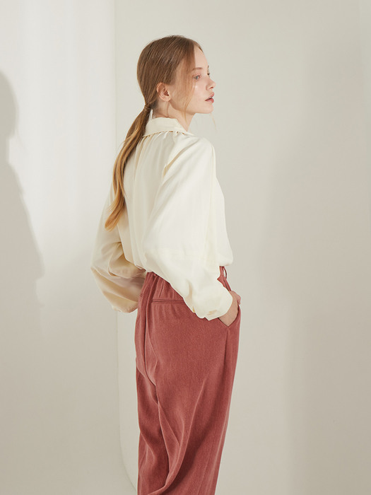 planet-18 pin tuck wide pants_light brown