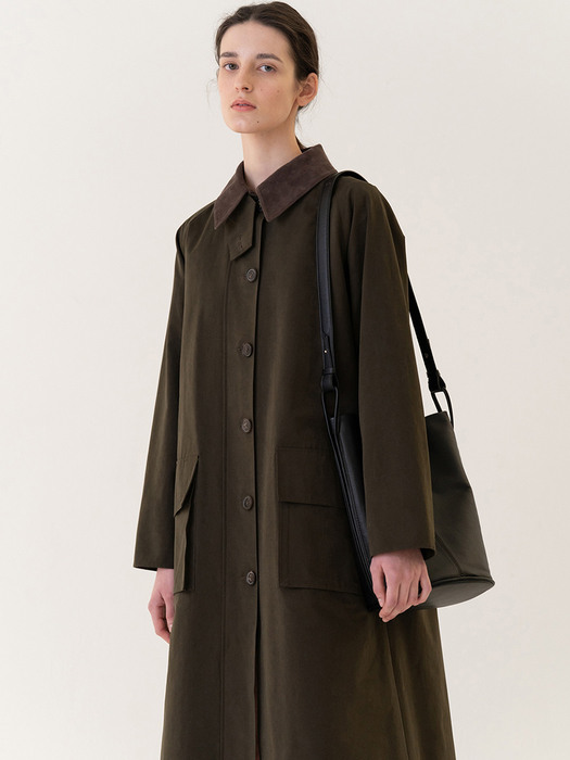 SS22 Worker Coat Deep-brown