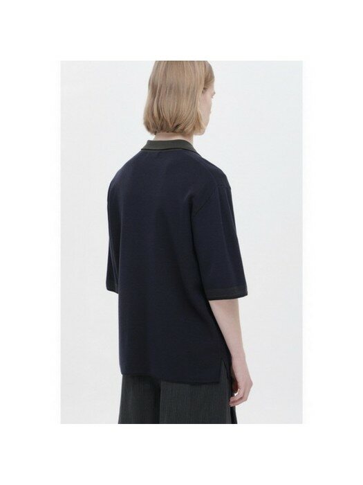 half sleeve knitted shirt_CWWAM22004NYX