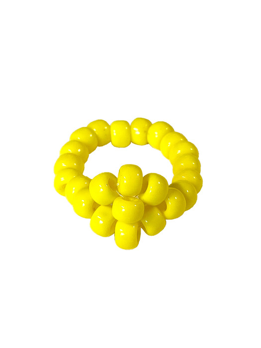 Mango Yellow Bold Beads Ring 비즈반지