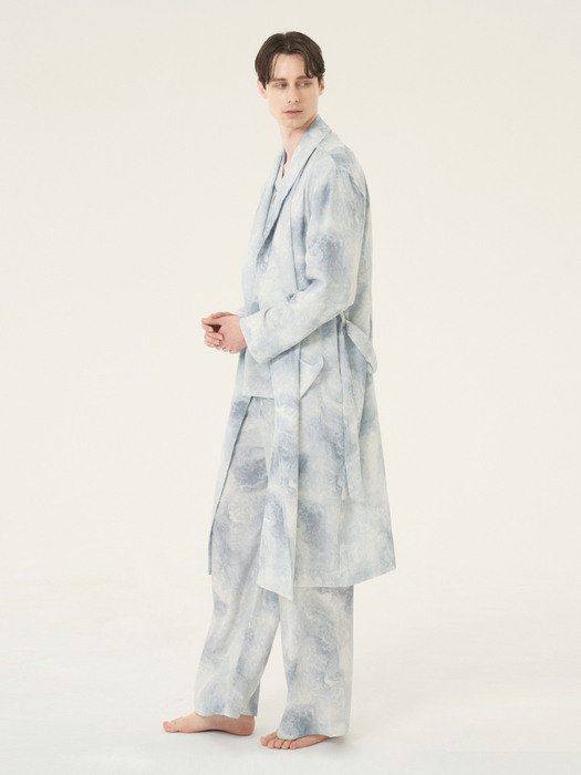 CLASSIC LONG ROBE_wave grey (men)