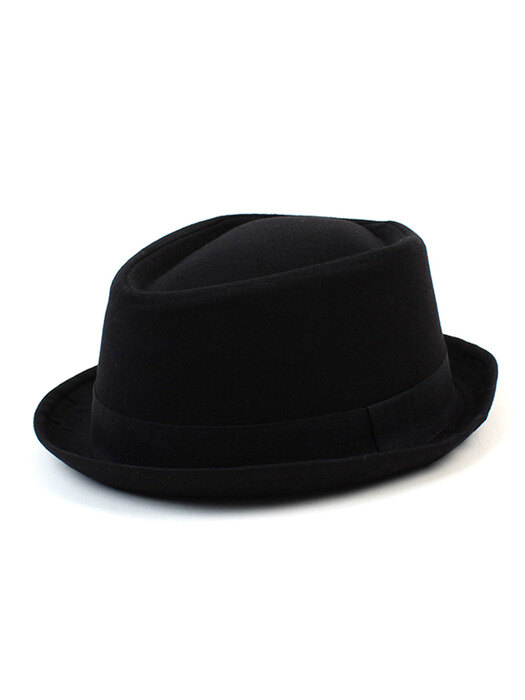 Dia Very Short Black Cotton Fedora 파나마햇