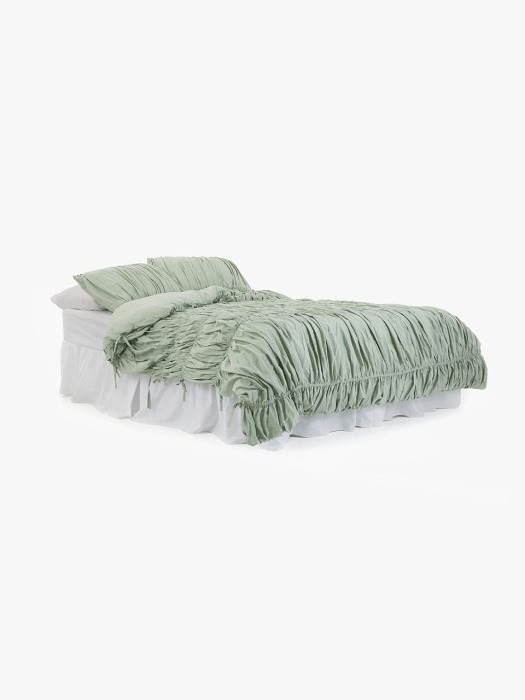 Big waves duvet cover - mint