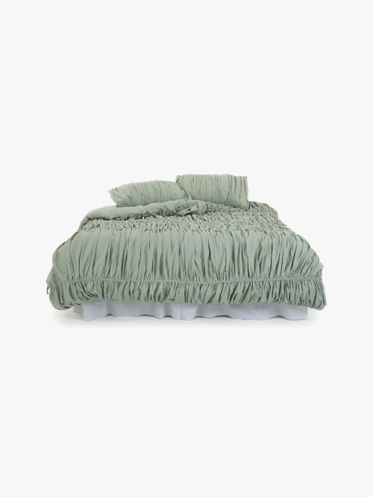 Big waves duvet cover - mint