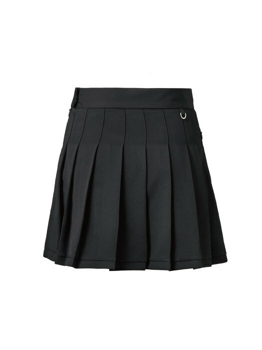 a logo mini skirt [Black]