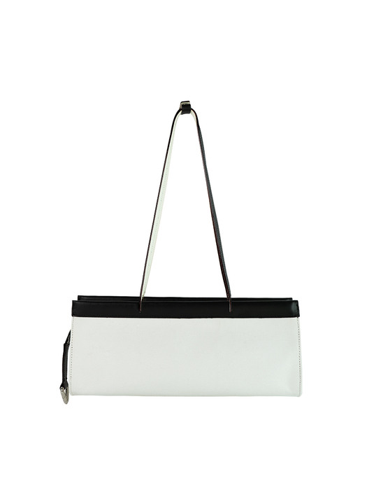 Diana Canvas Shoulder Bag S White_Black