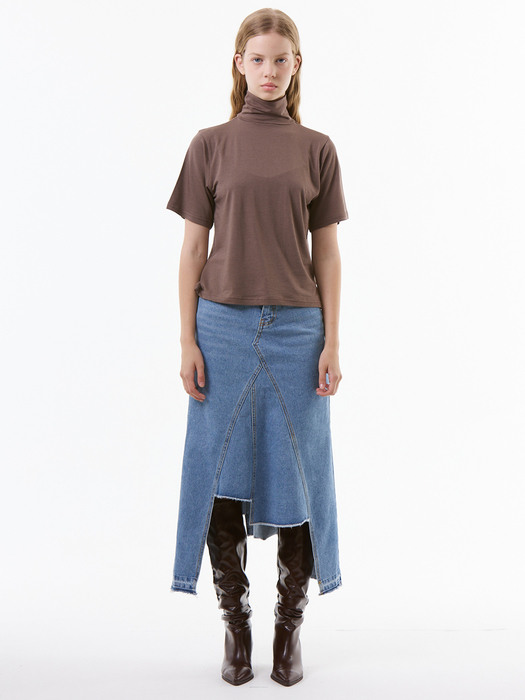 UP-353 언발란스 데님스커트 _ UNBALANCE DENIM SKIRTS BLUE