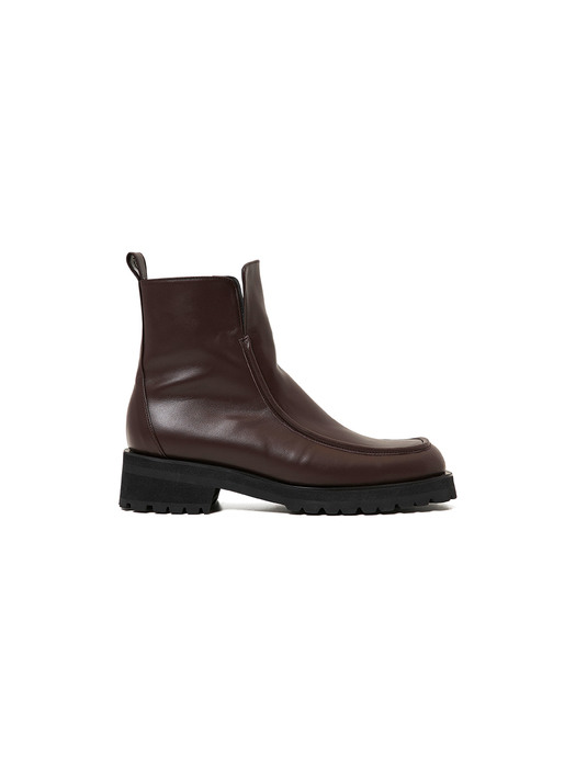 50mm Fernanda Mid-Heel Boots (BROWN)