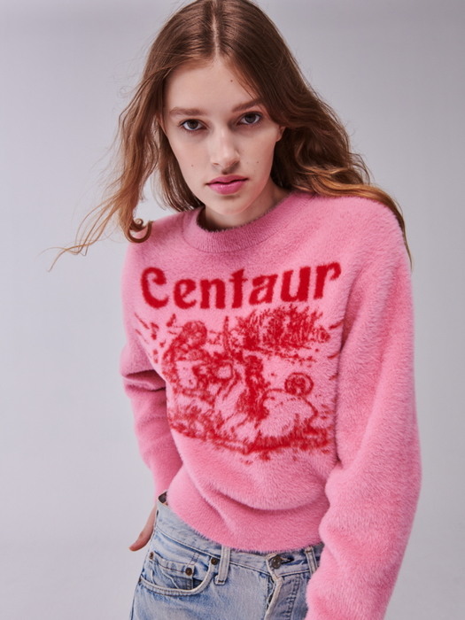 CENTAUR FLUFFY STORY PULLOVER_PINK