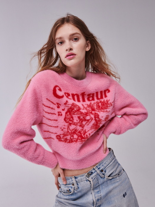 CENTAUR FLUFFY STORY PULLOVER_PINK