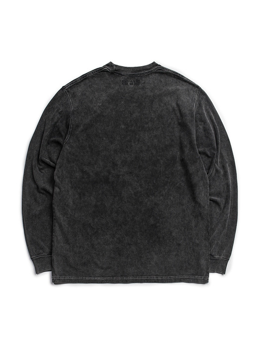 Pigment Dyeing Long Sleeve -Black-