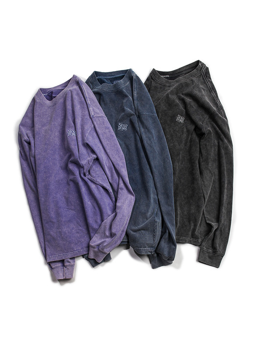 Pigment Dyeing Long Sleeve -Black-