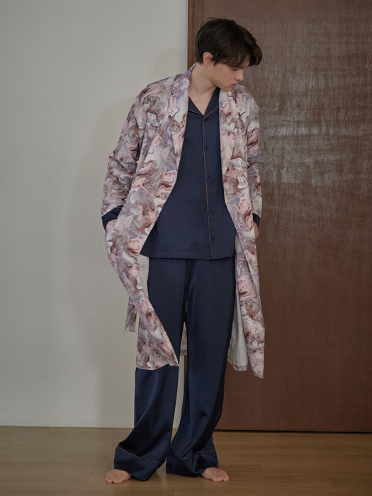 CLASSIC LONG ROBE_marble pink (men)