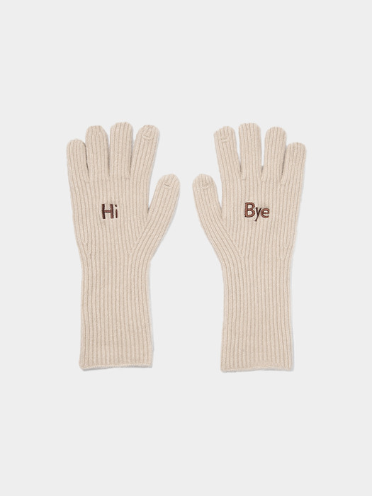 hi bye wool gloves - 2color