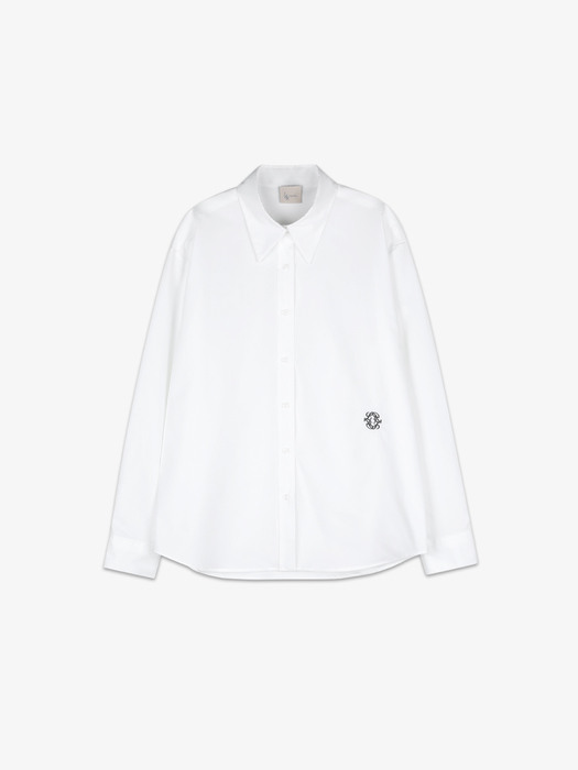 Lossy Symbol Accent Shirt White