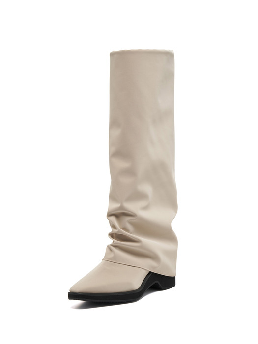 Hill Leg Warmer Long Boots ivory