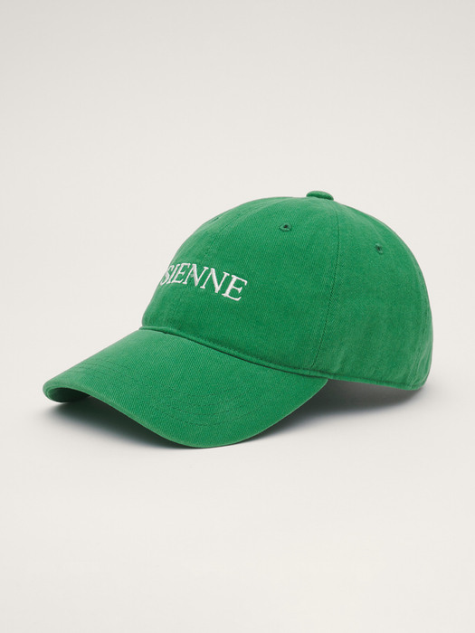 Washing Lettering Ball Cap (Green)