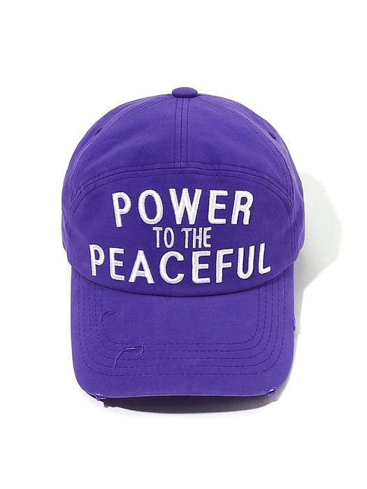 Power to The Peaceful Pannel Cap Purple