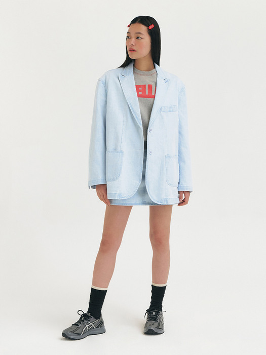 23SS CODE DENIM JACKET [LIGHT BLUE]