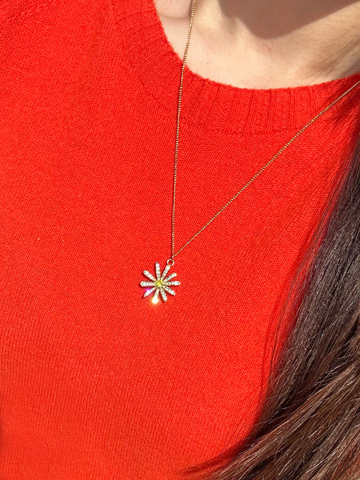 [단독]Shine Daisy Necklace_VH2412NE009M